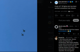 A pair of F-16 fighter jets has been spotted somewhere over Ukraine 06-07-2025