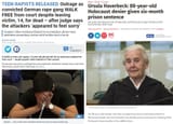 Germany frees migrant rapists imprisons old woman