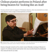 chilean pianist beaten look like an arab