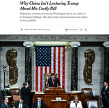 China is not lecturing trump