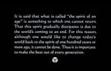 the spirit of an age