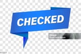 checked-sign-checked-banner-tag-or-label-vector-951265445