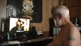 Angry Grandpa AGP looking at IMustDestroyAll telling him he has an army of illegal mexicans ready to storm Trailwood