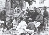 Russian nazi oficer signing soviets into ROA