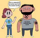 azov is defending the white race