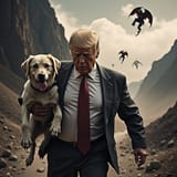Trump saves dog