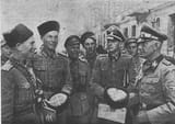 Russian Cossacks and Germans in Poland, Warsaw