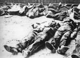 Polish civilians murdered during the Wola massacre in Warsaw, August 1944