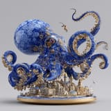 Blue octopus