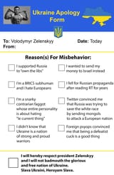 Zel apology form