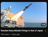 Russian Navy drills in Sea of Japan