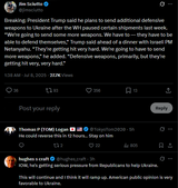 jimsciutto 08-07-2025 President Trump said he plans to send additional defensive weapons to Ukraine after the WH paused certain shipments last week. more weapons.