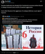 Thehistoriansqu 08-07-2025 Russian textbooks are already full of revisionist nonsense where Russia is always innocent and a victim of western aggression.