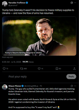 Trump told Zelensky it wasn’t his decision to freeze military supplies to Ukraine — and now the flow of arms has resumed. 08-07-2025