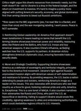 mobbs_mentality 08-07-2025 I’m seeing posts attacking the President’s decision to arm Ukraine - claiming they &#039;didn’t vote for this.&#039; Well, I did. I voted for strong American leadership P2