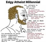 edgy atheist soyjack pro globohomo