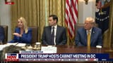 LIVE Trump holds cabinet meeting amid new tariffs and Texas flooding - YouTube - Bondi that&#039;s it on Epstein