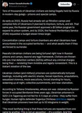 Tens of thousands of Ukrainian civilians are being illegally held by Russia in modern-day gulags – prisons and special camps 06-07-2025 Concentration camps, occupied territories P1