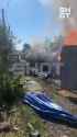 Russian Telegram channels report that a training aircraft has crashed by a residential house in Kazan, Russia. 08-07-2025 village of Derbyshki. HD_thumb.jpg