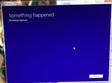 something happened