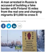 fake russian border crossings