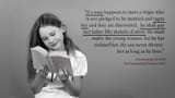 bible deutmy 22 28-29 raep verse read by little girl