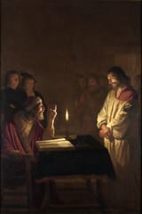 Gerard_van_Honthorst_-_Christ_before_the_High_Priest_-_WGA11650