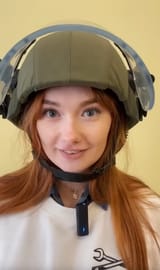 redhead minesweep helmet