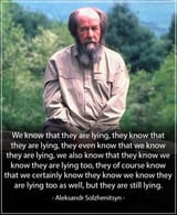 Solzhenitsyn lying