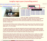 long negro spam memeflag