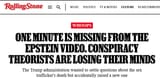 Epstein Video&#039;s Missing Minute Unleashes New Conspiracy Theories - rollingstone.com