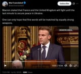 Macron stated that France and the United Kingdom will fight until the last minute to secure peace in Ukraine. 08-07-2025 HD