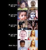 god looks like me.