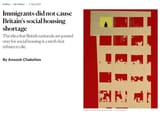 Immigrants did not cause Britain’s social housing shortage