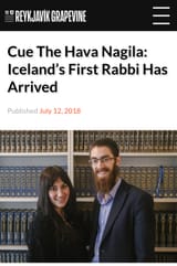 Iceland&#039;s first rabbi