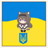 1girl, akemi homura, mahou shoujo madoka magica, {{{chibi}}}, stubby legs, cat e s-3499007661