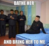 bathe her