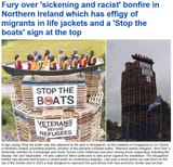 racist bonfire