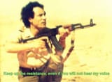 ghadaffi continue the fight