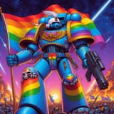 ai_art_rainbow_communist_colors_40k_spacemarine_war