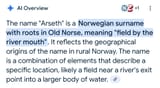 Arseth etymology 