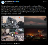At night, Ukraine was again subject to a massive missile and drone attack. Kyiv and Vasylkiv were targeted with Iskander-K cruise missiles, 10-07-2025