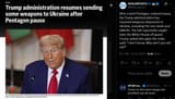 After a brief Pentagon-ordered pause, the Trump administration has resumed weapons shipments to Ukraine, including 155 mm shells and GMLRS 10-07-2025