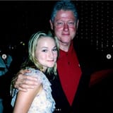 Bill Clinton with Chauntae Davies