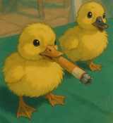 Duckie has a smoke .