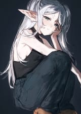 __frieren_sousou_no_frieren_drawn_by_moku_muooku__ad35d206ba404106f7d1e92b1b4d0956