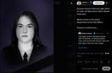 Russian missile strike last night killed 22-year-old Kyiv police officer Mariia Dziumaha. 10-07-2025 Mariia served in the police department of the Kyiv Metro.