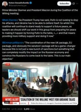 Prime Minister Starmer and President Macron during the Coalition of the Willing meeting 10-07-2025 @Keir_Starmer @EmmanuelMacron HD