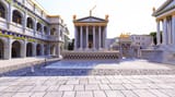 ew-of-the-Temple-of-the-Divine-Julius-Caesar-arrow-as-seen-by-someone-standing-on-the