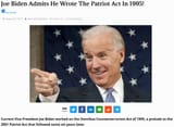 Screenshot 2022-07-09 at 23-18-58 Joe Biden Admits He Wrote The Patriot Act In 1995! - News Punch